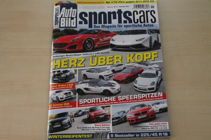 Deckblatt Auto Bild Sportscars (11/2015)